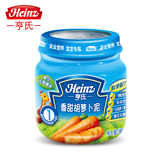 Heinz/亨氏香甜胡萝卜泥113g婴儿营养果泥佐餐泥