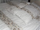 外贸出口全棉新款床品纯棉百褶刺绣绣花单双人四件套枕套床单被罩