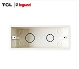 TCL罗格朗开关插座面板中盒118U系列118正品三位底盒 暗盒