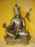 F-302 铜雕密宗佛像藏传佛教用品铜佛像一尺莲花生大师32厘米