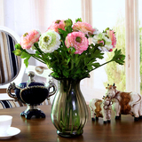 新品秀色洋牡丹客厅餐桌玄关摆设家居装饰欧式高档仿真绢花假花