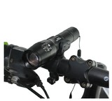 T6 自行车灯前灯 强光调焦可伸缩手电筒 山地自行车配件