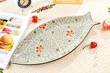 景德镇外贸散装陶瓷餐具 日式韩式和风陶瓷餐具 平盘汤盘鱼盘菜盘