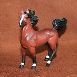 safari 正品散货 仿真动物模型玩具 农场动物摆件 马 枣红马