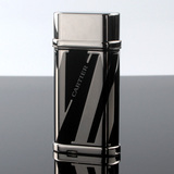 创意卡地亚Cartier打火机 黑漆打火机镀钯饰面个性新品 CA120138
