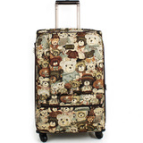 正品韩版拉杆箱 20寸小熊帆布旅行箱 24寸万向轮登机箱28寸行李箱
