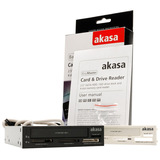 akasa2.5寸 SATA HDD / SSD 3.5寸軟驅位讀卡器 多合一讀卡器包邮