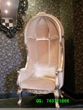 欧式沙发椅 会所太空椅 新古典形象椅鸟笼椅影楼豪华沙发公主椅