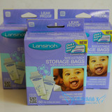 美国 lansinoh 母乳储存袋/储奶袋 50片装 美国母乳协会推荐
