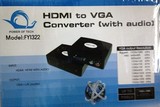 HDMI转VGA+AV转换器 电脑电视转接器 VGA转HDMI带音频 声音