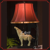 中国风家居装饰品仿古复古灯具 家装古典灯饰 中式台灯立式马台灯