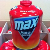 韩国MAXSUN 大容量气罐 户外瓦斯罐 煤气罐 高山气罐 炉头扁气瓶