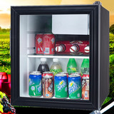 46L透明玻璃门冷藏展示家用冰箱红酒茶叶办公室小冰箱食品留样柜