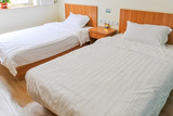 快捷宾馆酒店旅馆出租房家具标间全套单人床靠背床箱床架屏床头柜
