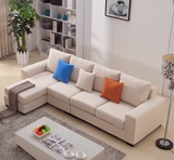 宜家日式布艺沙发小户型沙发组合简约双三人小沙发可拆洗特价批发