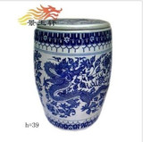 景德镇陶瓷双用青花米缸 米桶 瓷器凳 青花龙储存罐子