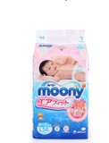 日本本土原装进口moony尤妮佳婴儿纸尿裤L号54片宝宝尿不湿
