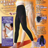 2016日本代购瘦身燃脂美体长款塑身裤提臀收腹瘦大腿运动打底裤