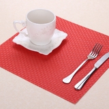 热卖 正方形PVC高档环保餐桌垫隔热垫西餐垫餐桌垫碗垫盘垫灰色