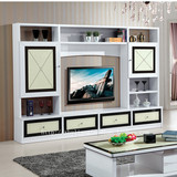 新红阳品牌家具电视柜组合电视墙背景墙 电视机柜影视墙HJ9160