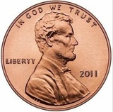 全新 美国 美元 2011年 1美分 林肯 联盟盾牌 外国 硬币 钱币