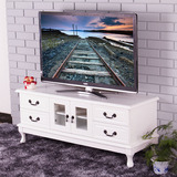 电视柜简约现代欧式实木小尺寸窄电视柜 1.2 1.5米电视柜卧室地柜