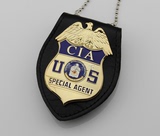 美国CIA中央情报局特工徽章 空白编号+多功能皮夹