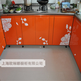 304不锈钢橱柜 厨房厨柜定制 全不锈钢厨柜门板 不锈钢橱柜台面