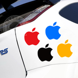 车贴 小苹果 标志 定制 个性 搞笑 汽车贴纸 划痕 反光 创意 遮挡