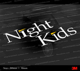 游骑车贴 头文字D 妙义山 NightKids车队  M014 美国反光汽车贴纸
