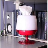 韩版创意红酒杯纸巾抽纸巾桶卷纸筒收纳纸巾架抽纸盒个性纸巾盒