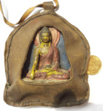 尼泊尔产西藏传老式佛教擦擦随身佛龛佛像VFG