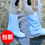 BEARCAT女士雨鞋套雨鞋雨靴女时尚外贸日本韩国保暖-马尔代夫蓝色