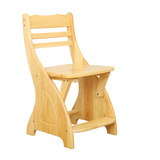 松木儿童学习椅实木学生椅子田园升降椅子书桌椅靠背椅餐椅电脑椅