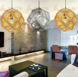 时尚简约光影多面球创意不锈钢金属吊灯客餐厅咖啡厅酒吧会所灯饰