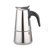 咖啡天堂◆入门首选意式不锈钢黑魔力摩卡壶 煮咖啡壶 高性价比