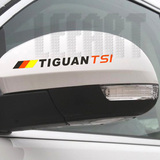 1325大众途观TIGUAN专用后视镜贴反光镜贴纸德国国旗个性汽车贴纸