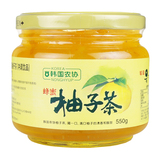 【天猫超市】韩国进口冲饮 韩国农协蜂蜜柚子茶 550g/瓶 清香