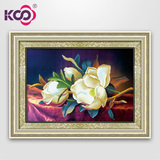 KS十字绣正品专卖新款3D印花十字绣 客厅油画系列3D618240栀子花