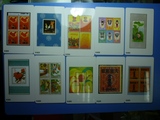1998年收藏协会精美邮票图年历卡30全