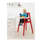 无锡南京IKEA宜家家居代购布拉梅儿童宝宝餐椅安全坐椅高脚椅红色