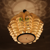 田园吊灯灯具灯饰现代中式客厅卧室商铺东南亚田园风格木皮工程灯