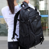 男女背包双肩包书包旅行包登山包大容量黑色背包加大折叠背包包邮
