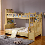 云南昆明橡木高低床子母床上下床1.2米1.5米实木床卧室客厅家具