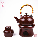 包邮紫砂茶炉陶瓷炉 粗陶日式茶具 原创提梁茶壶 正品酒精煮茶炉