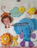 幼儿园教室布置/幼儿园墙面装饰品/3D立体纸质墙贴画快乐的小动物