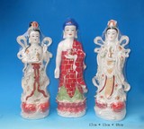 50厘米精品陶瓷西方三圣佛像  如来佛大势志菩萨观势音菩萨
