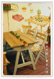 【昨日乡村】日落咖啡馆 餐桌椅 桌椅套装 森系咖啡馆家具订制