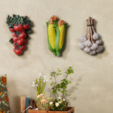 墙面家装饰艺术品客厅挂件创意壁饰乡村田园风格蔬菜树脂壁挂复古