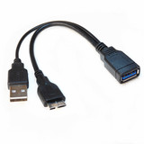 USB 3.0三星note3 带供电USB2.0N9005 9009 OTG线U盘鼠标移动硬盘